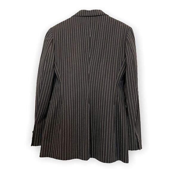 ❤️SOLD❤️Ralph Lauren Purple Label Collection Women's Black Pinstripe Jacket |6| - Picture 7 of 10